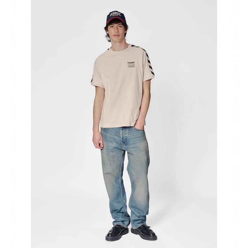 Hummel Archive S/S Peanuts T-shirts Heren Beige | 510888-514
