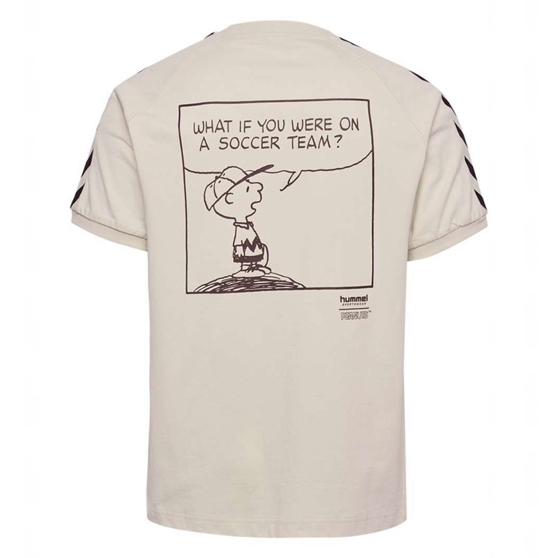 Hummel Archive S/S Peanuts T-shirts Heren Beige | 510888-514