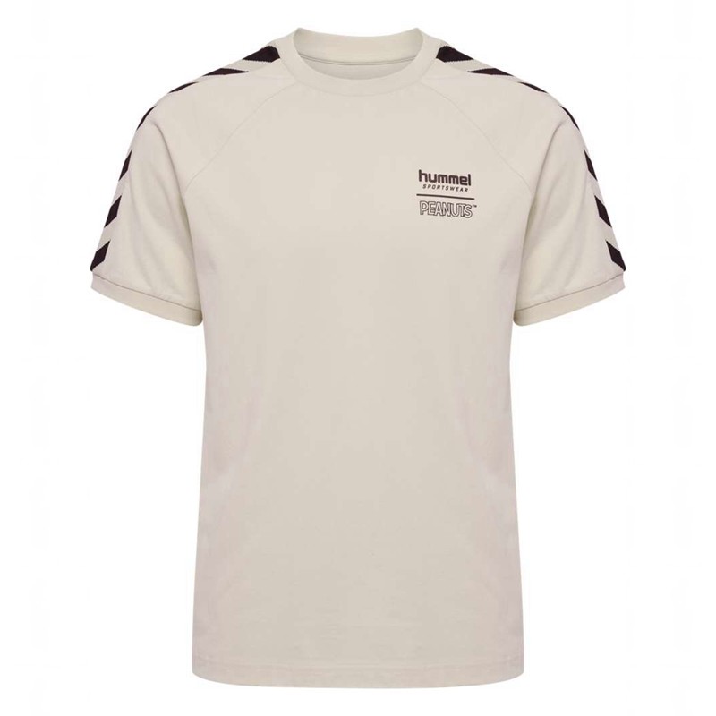 Hummel Archive S/S Peanuts T-shirts Heren Beige | 510888-514