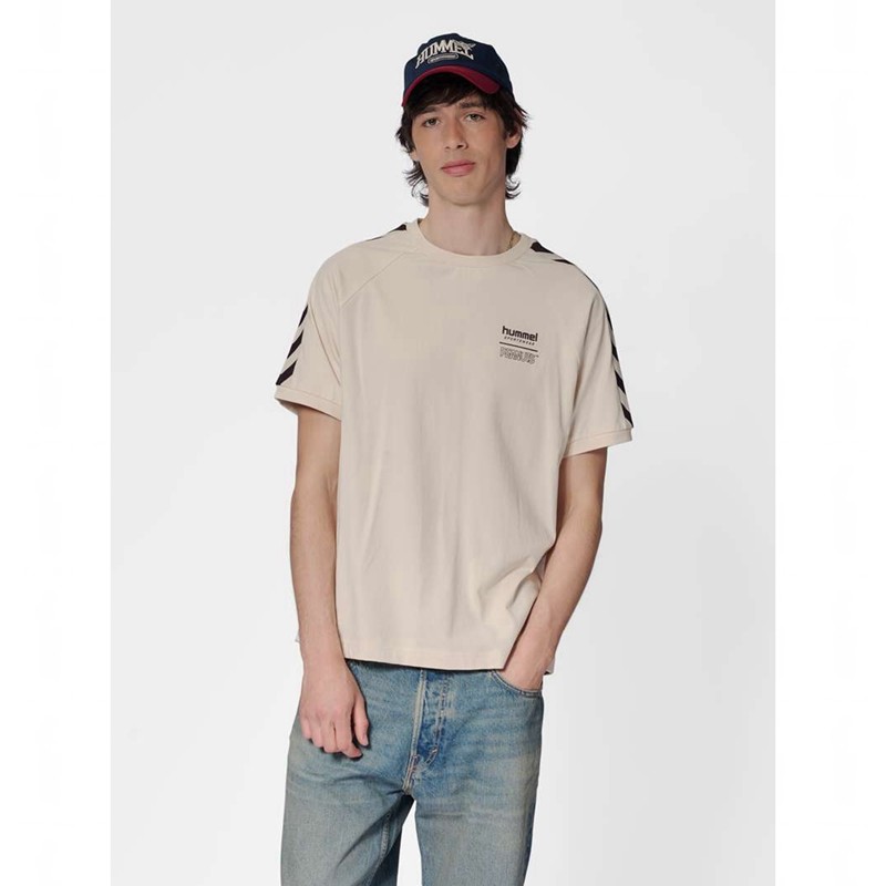 Hummel Archive S/S Peanuts T-shirts Heren Beige | 510888-514