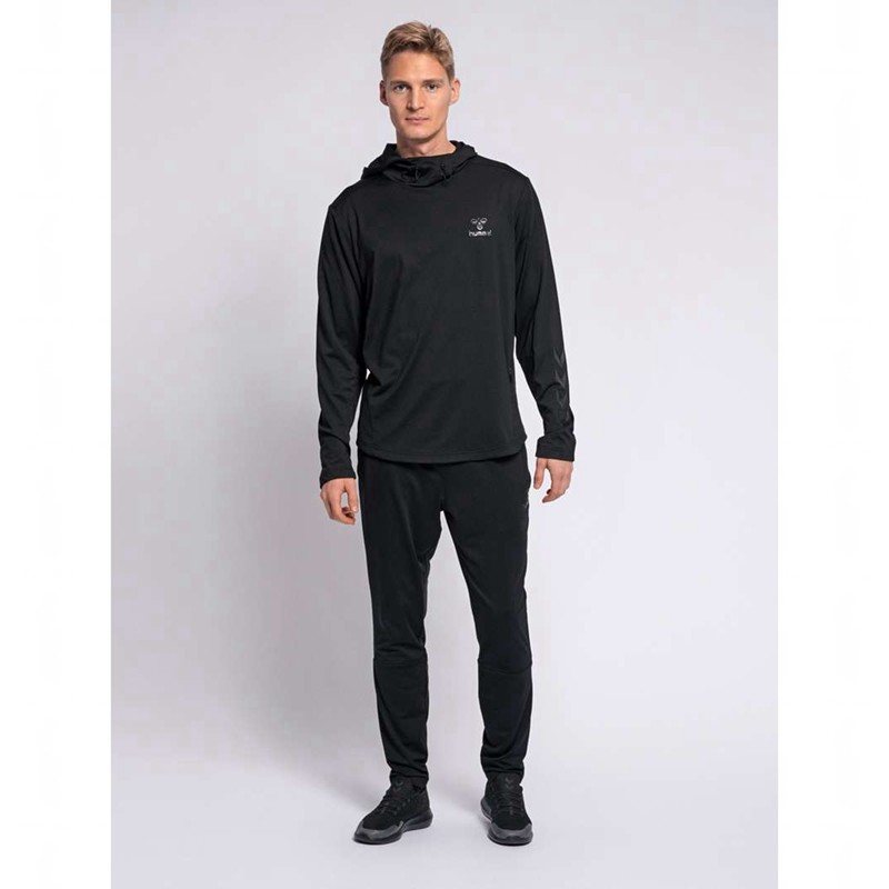 Hummel Aston Hoodie Heren Zwart | 709497-987