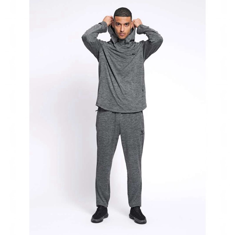 Hummel Aston Tapered Broek Heren Grijs | 579513-789
