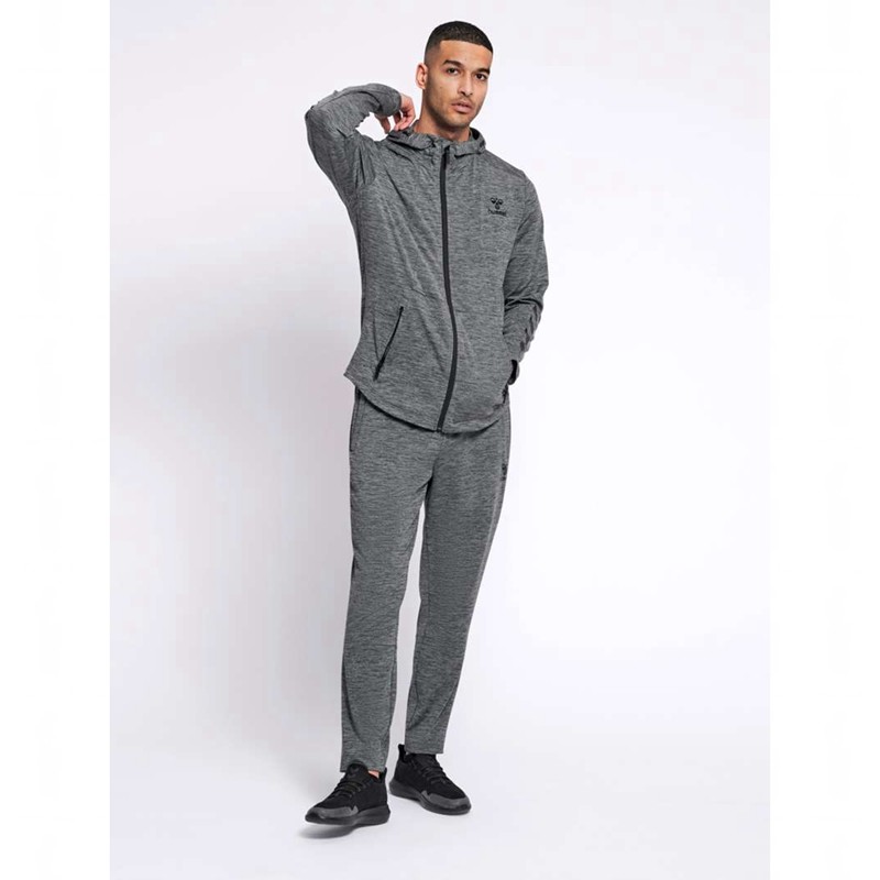 Hummel Aston Zip Hoodie Heren Grijs | 197347-292