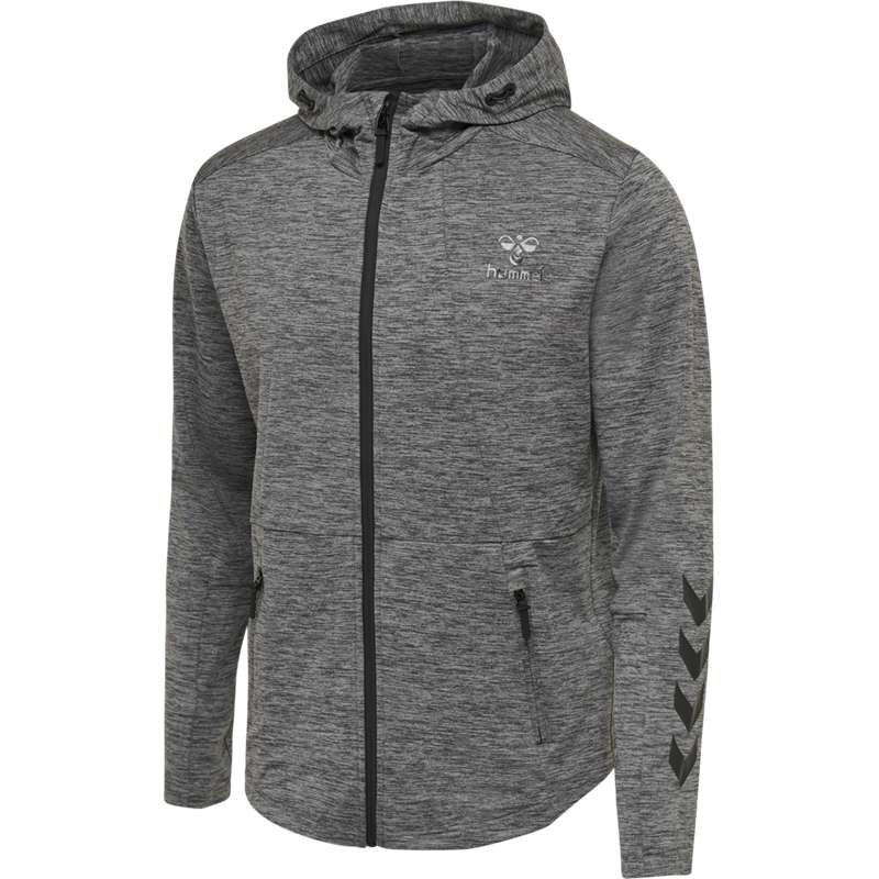 Hummel Aston Zip Hoodie Heren Grijs | 197347-292