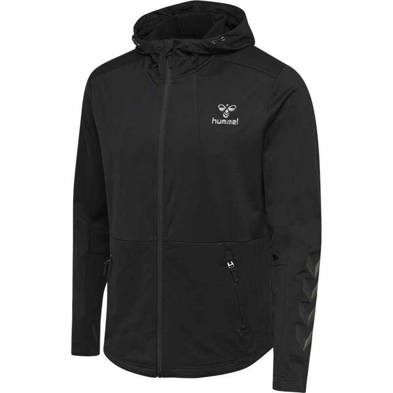 Hummel Aston Zip Hoodie Heren Zwart | 647610-222