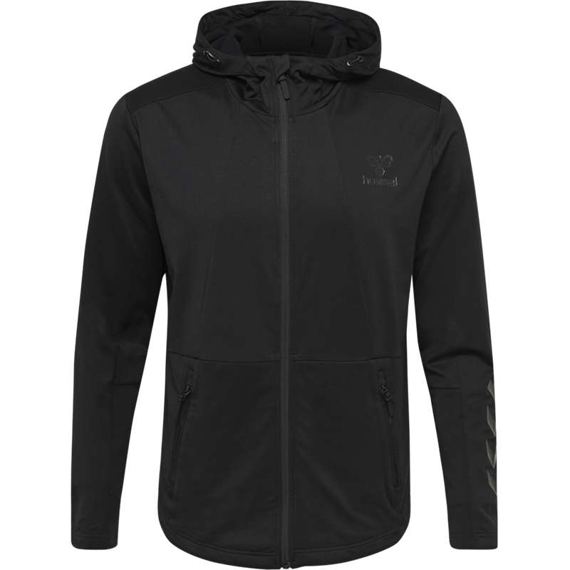 Hummel Aston Zip Hoodie Heren Zwart | 647610-222