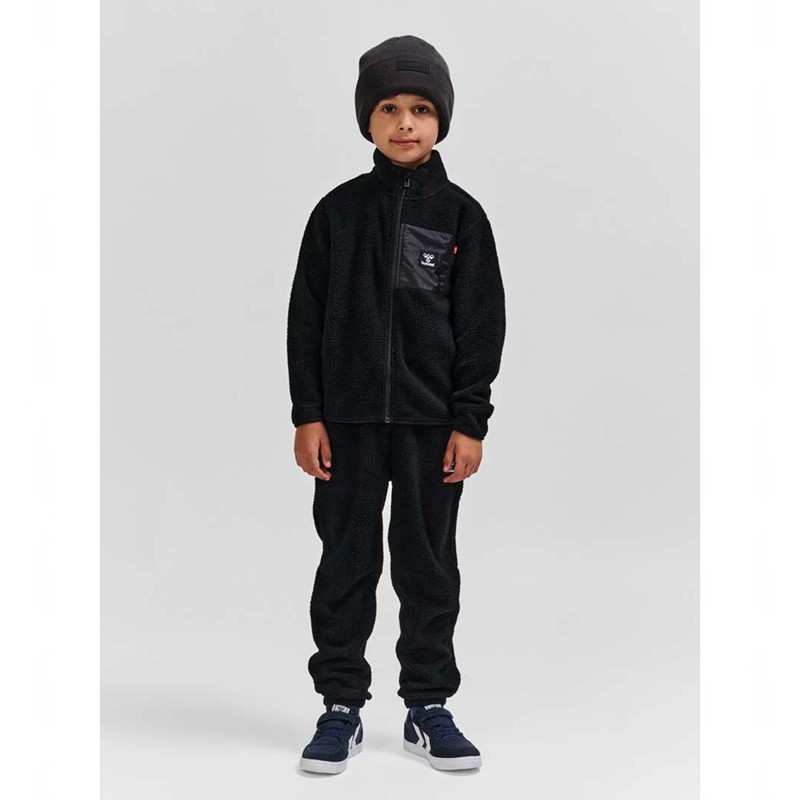 Hummel Atlas Fleece Zip Jassen Kinderen Zwart | 059002-974