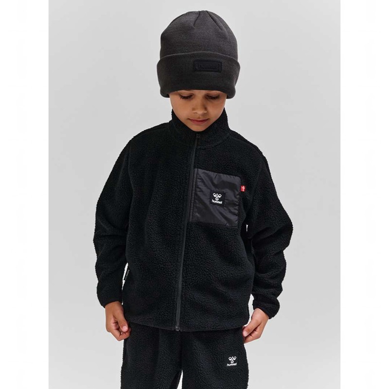 Hummel Atlas Fleece Zip Jassen Kinderen Zwart | 059002-974