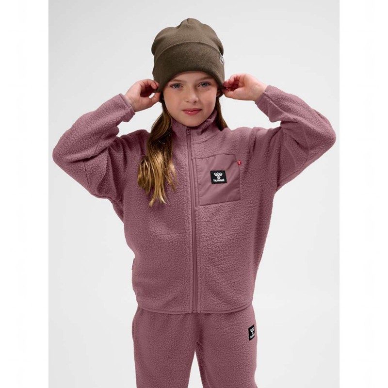 Hummel Atlas Fleece Zip Jassen Kinderen Roze | 121298-590