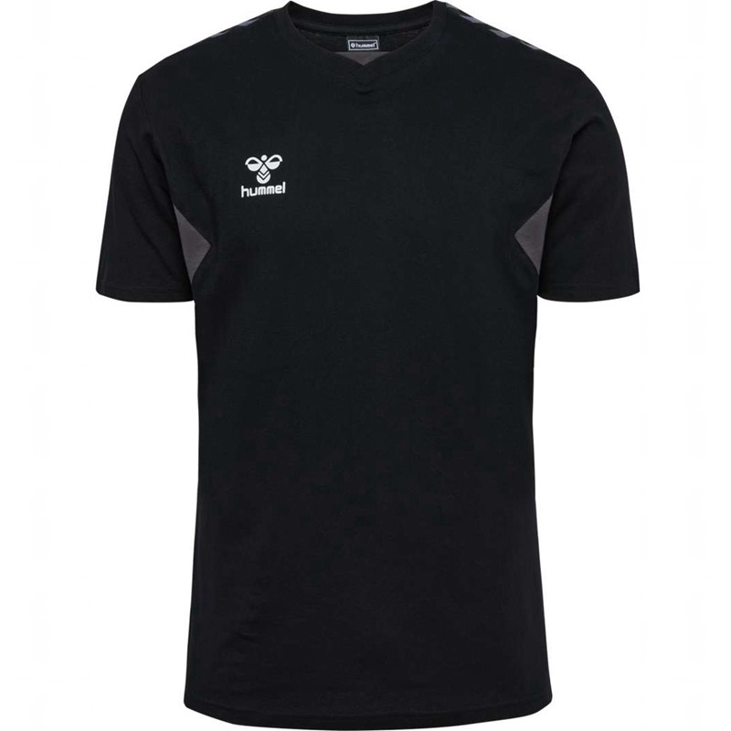 Hummel Authentic Co S/S T-shirts Heren Zwart | 501997-746