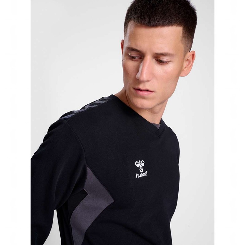 Hummel Authentic Co Training Sweat Sweatshirts Heren Zwart | 753780-410