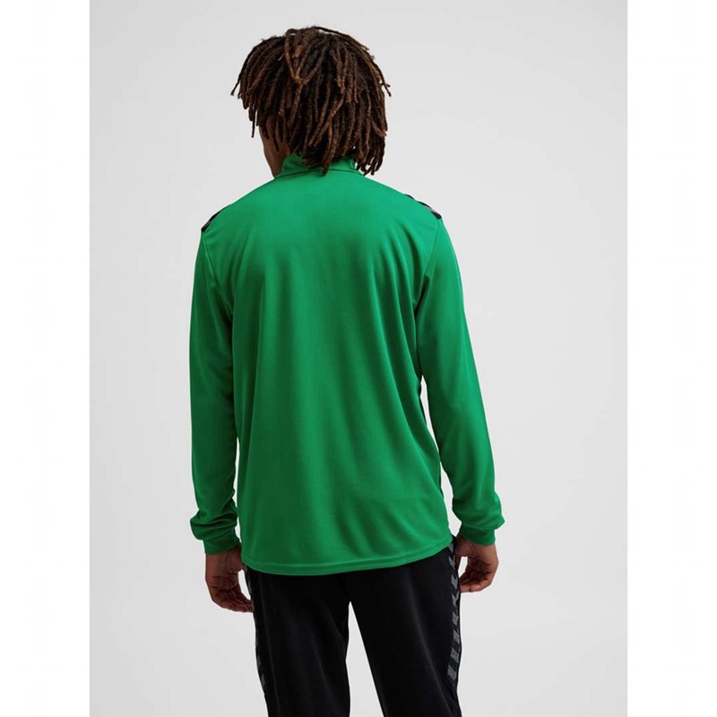 Hummel Authentic Half Zip Sweat Korte Broek Heren Groen | 762716-931