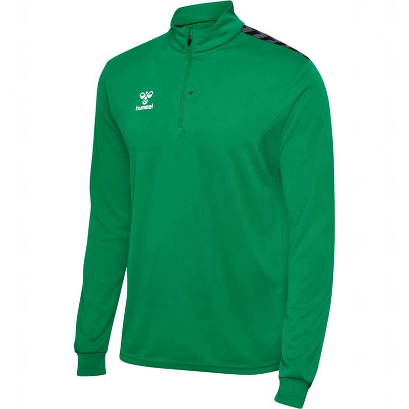 Hummel Authentic Half Zip Sweat Korte Broek Heren Groen | 762716-931