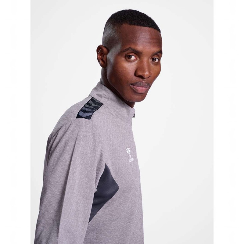 Hummel Authentic Half Zip Sweat Sweatshirts Heren Grijs | 857595-763