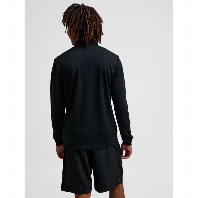 Hummel Authentic Half Zip Sweat Sweatshirts Heren Zwart | 538100-311