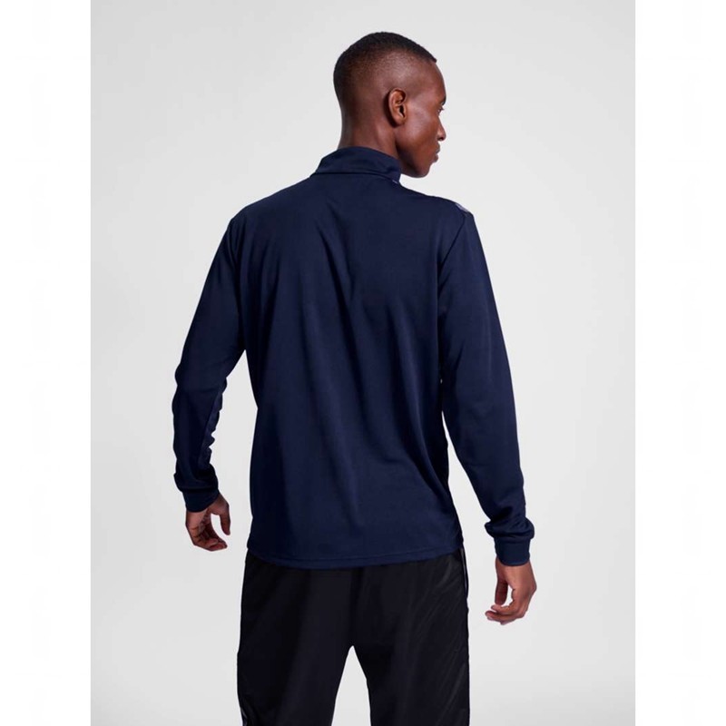 Hummel Authentic Half Zip Sweat Sweatshirts Heren Donkerblauw | 709843-022