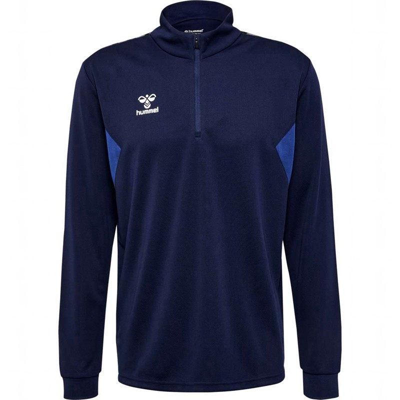 Hummel Authentic Half Zip Sweat Sweatshirts Heren Donkerblauw | 709843-022