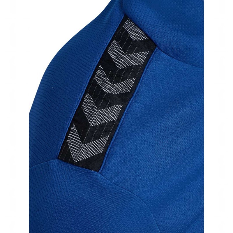 Hummel Authentic Half Zip Sweat Sweatshirts Heren Blauw | 265499-971