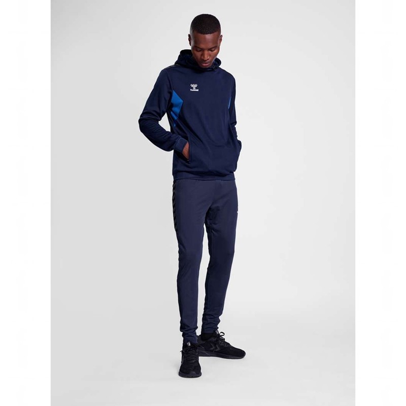 Hummel Authentic Pl Hoodie Heren Donkerblauw | 326887-843