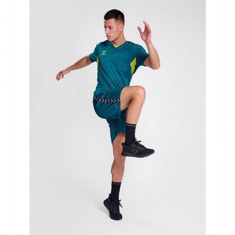 Hummel Authentic Pl Korte Broek Heren Blauw | 600256-659