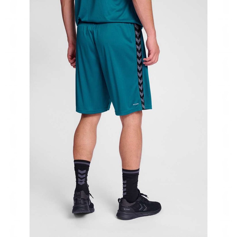 Hummel Authentic Pl Korte Broek Heren Blauw | 600256-659