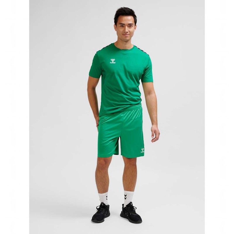 Hummel Authentic Pl Korte Broek Heren Groen | 899794-625