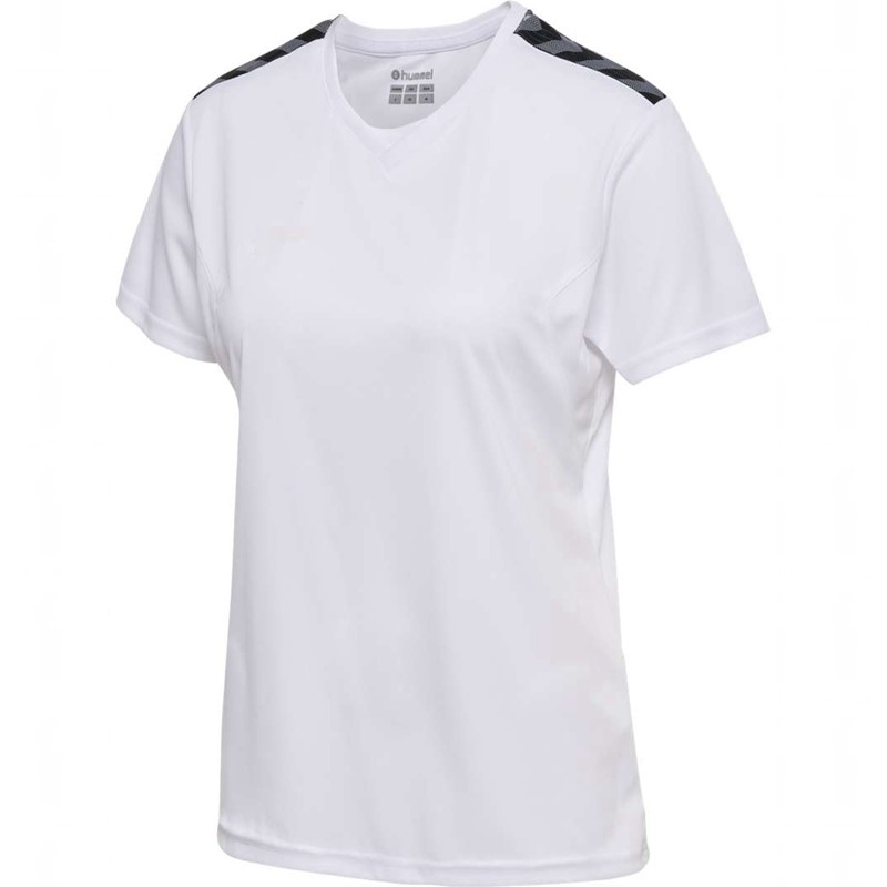 Hummel Authentic Pl S/S Jersey Dames Wit | 727299-129
