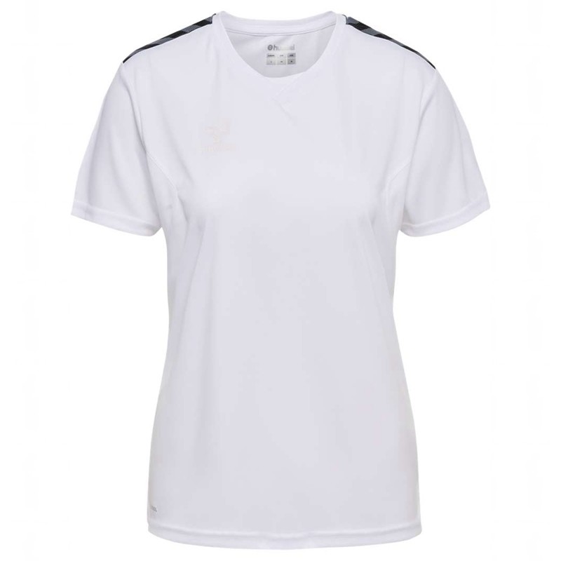 Hummel Authentic Pl S/S Jersey Dames Wit | 727299-129