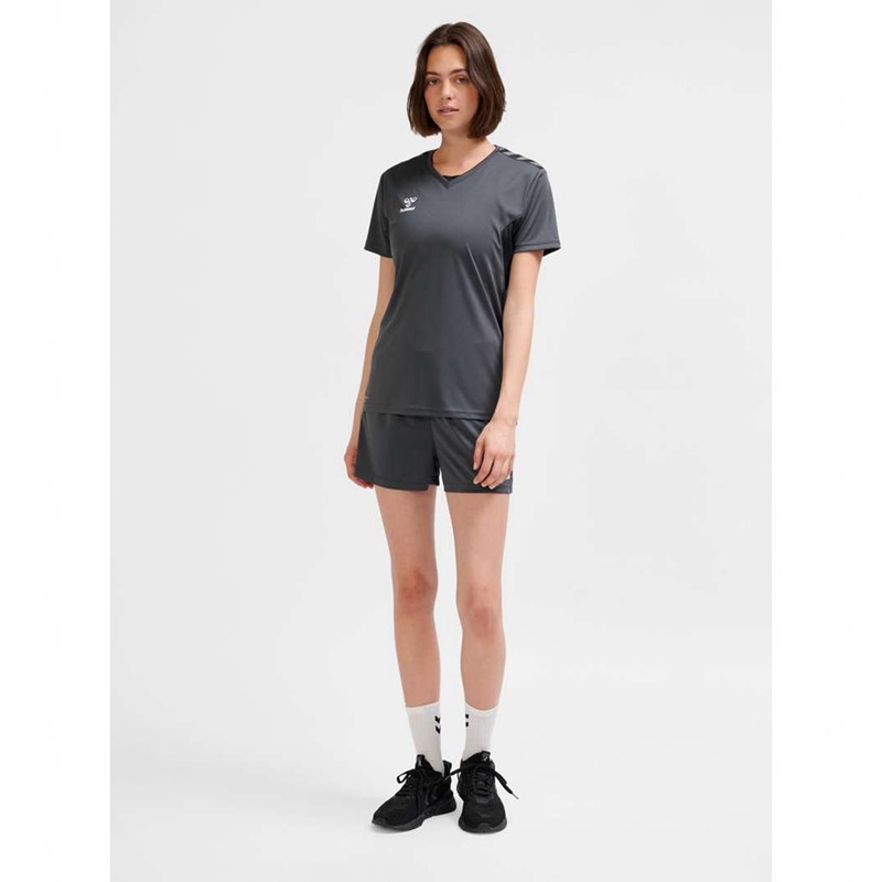 Hummel Authentic Pl S/S Jersey Dames Zwart | 141118-744
