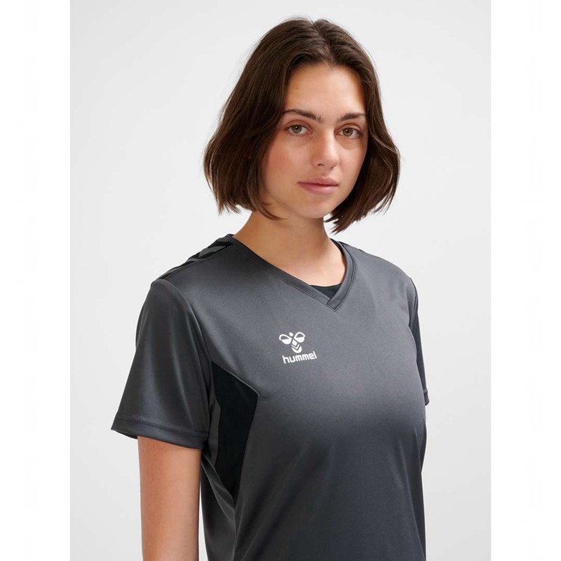 Hummel Authentic Pl S/S Jersey Dames Zwart | 141118-744