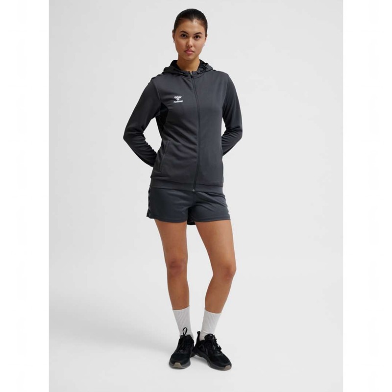Hummel Authentic Pl Zip Hoodie Dames Zwart | 292518-741