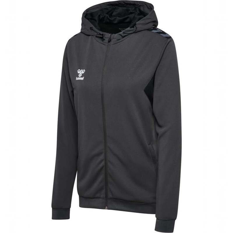 Hummel Authentic Pl Zip Hoodie Dames Zwart | 292518-741