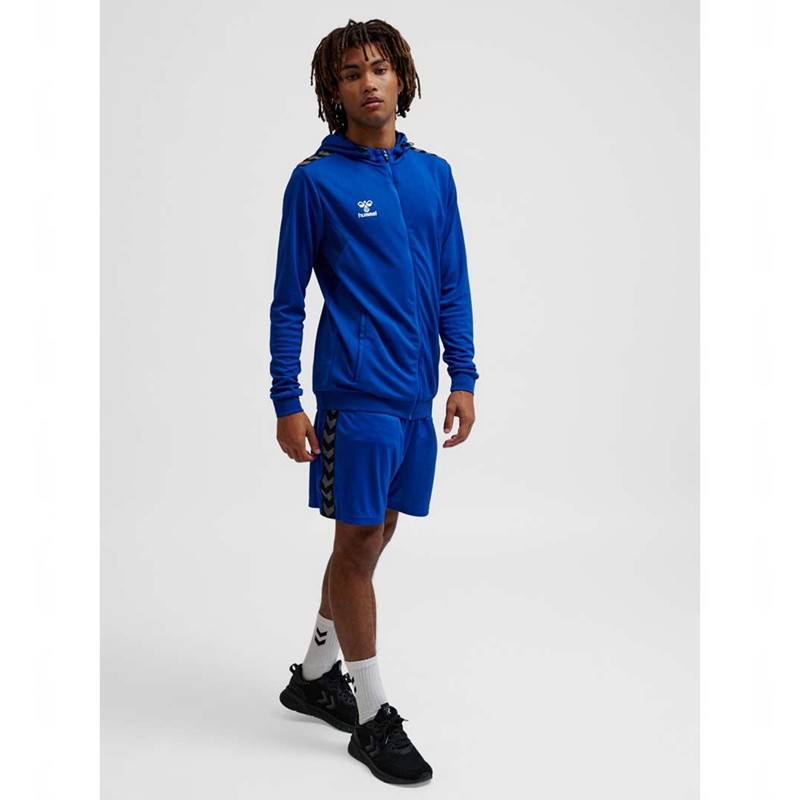 Hummel Authentic Pl Zip Hoodie Heren Blauw | 831755-689