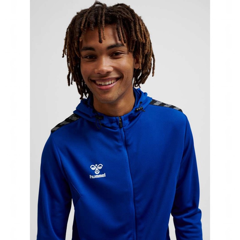 Hummel Authentic Pl Zip Hoodie Heren Blauw | 831755-689