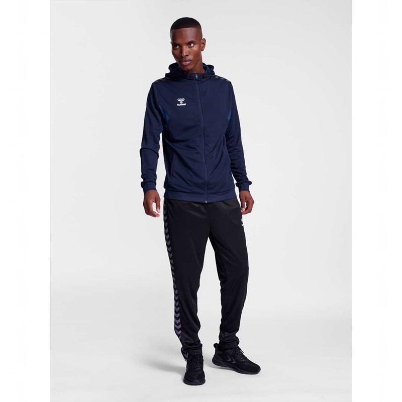 Hummel Authentic Pl Zip Hoodie Heren Donkerblauw | 169638-585