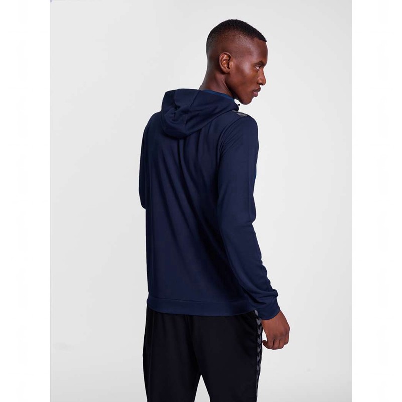Hummel Authentic Pl Zip Hoodie Heren Donkerblauw | 169638-585