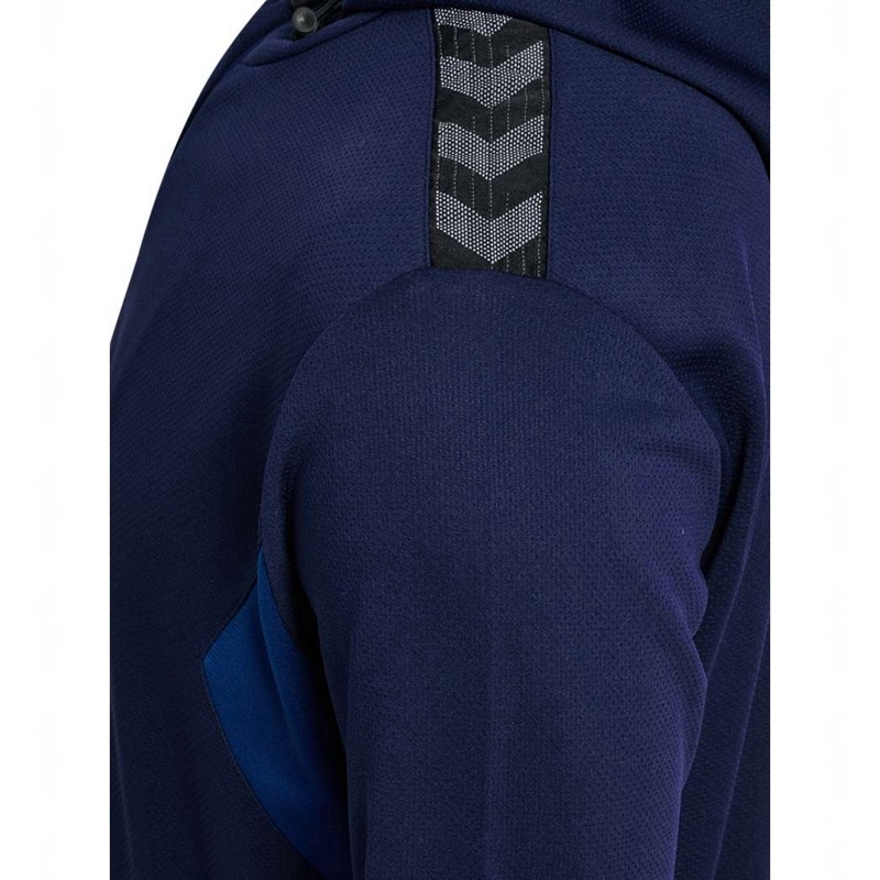 Hummel Authentic Pl Zip Hoodie Heren Donkerblauw | 169638-585