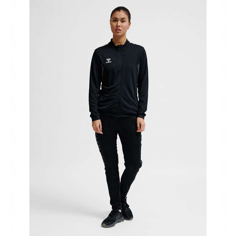 Hummel Authentic Pl Zip Jassen Dames Zwart | 684794-387