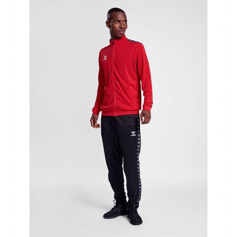 Hummel Authentic Pl Zip Jassen Heren Rood | 157918-598