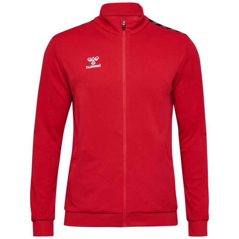 Hummel Authentic Pl Zip Jassen Heren Rood | 157918-598