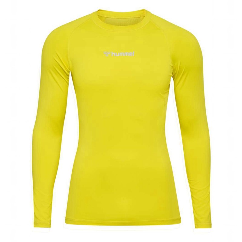 Hummel Bl Performance L/S Basislaag Heren Geel | 356084-035