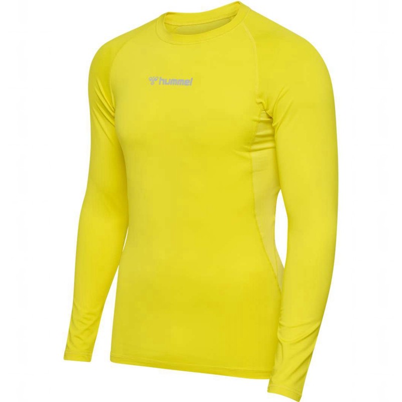 Hummel Bl Performance L/S Basislaag Heren Geel | 356084-035