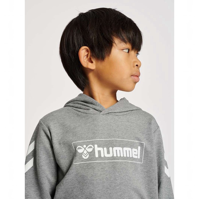 Hummel Box Hoodie Kinderen Grijs | 169769-269