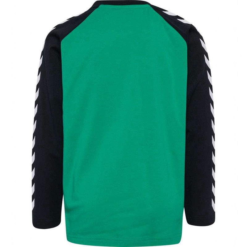 Hummel Boys L/S Jassen Kinderen Groen | 486511-898