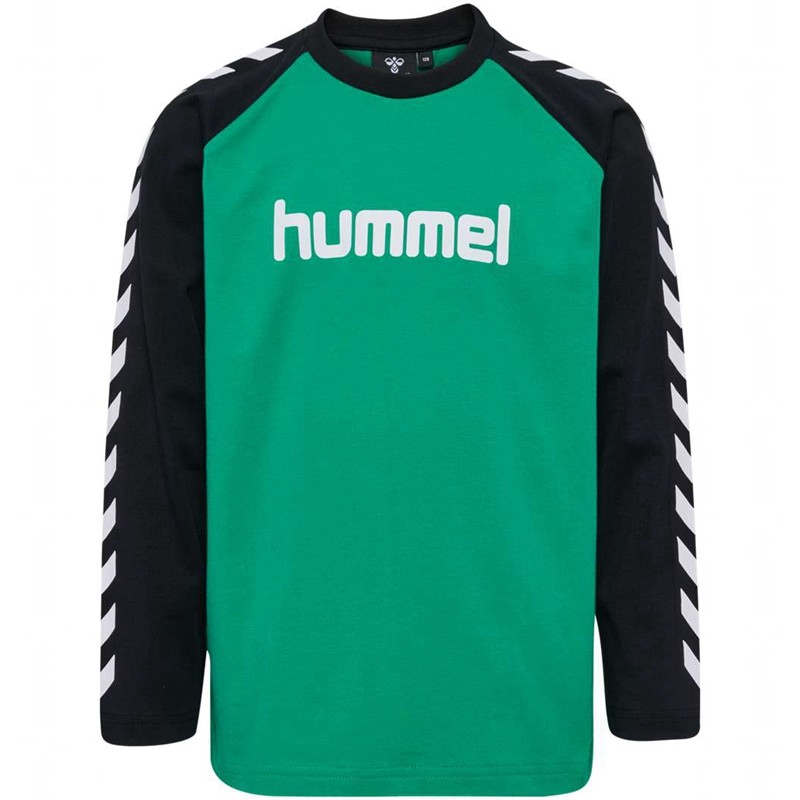 Hummel Boys L/S Jassen Kinderen Groen | 486511-898