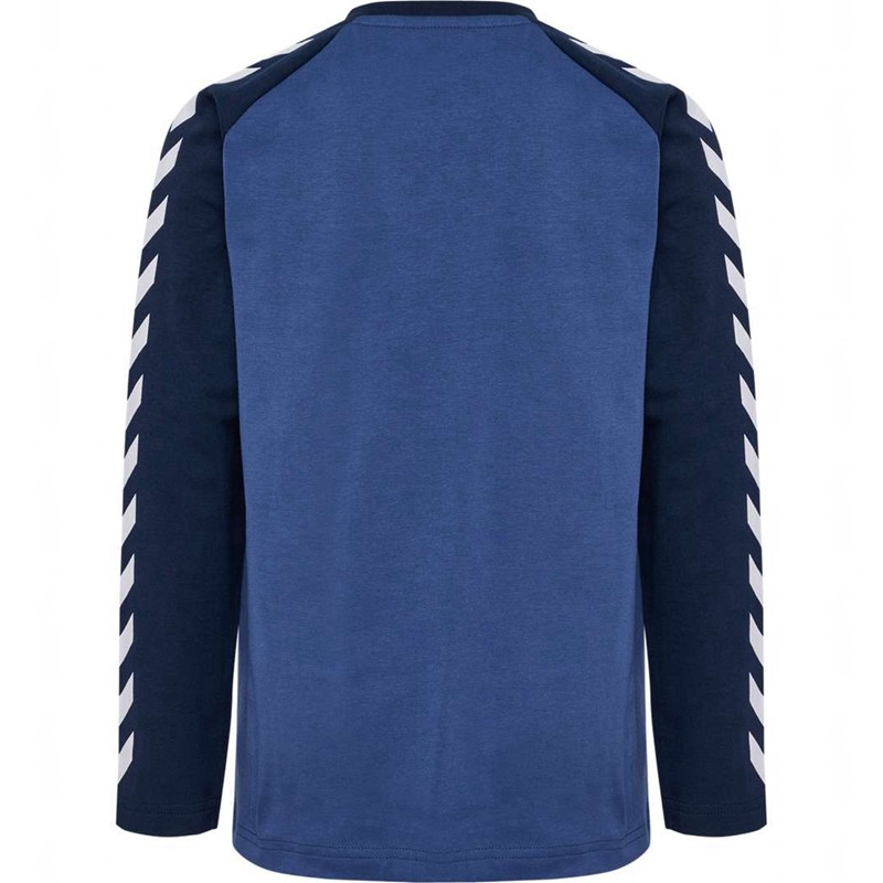 Hummel Boys L/S T-shirts Kinderen Blauw | 469931-845