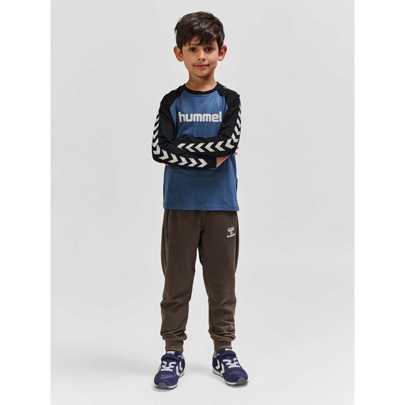 Hummel Boys L/S T-shirts Kinderen Blauw | 549593-436