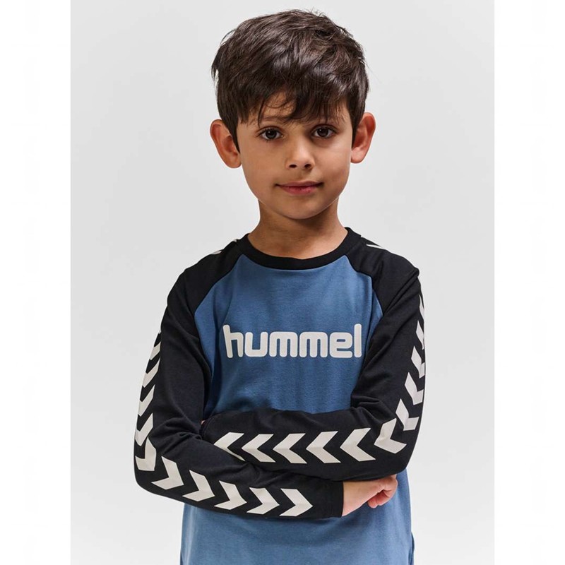 Hummel Boys L/S T-shirts Kinderen Blauw | 549593-436