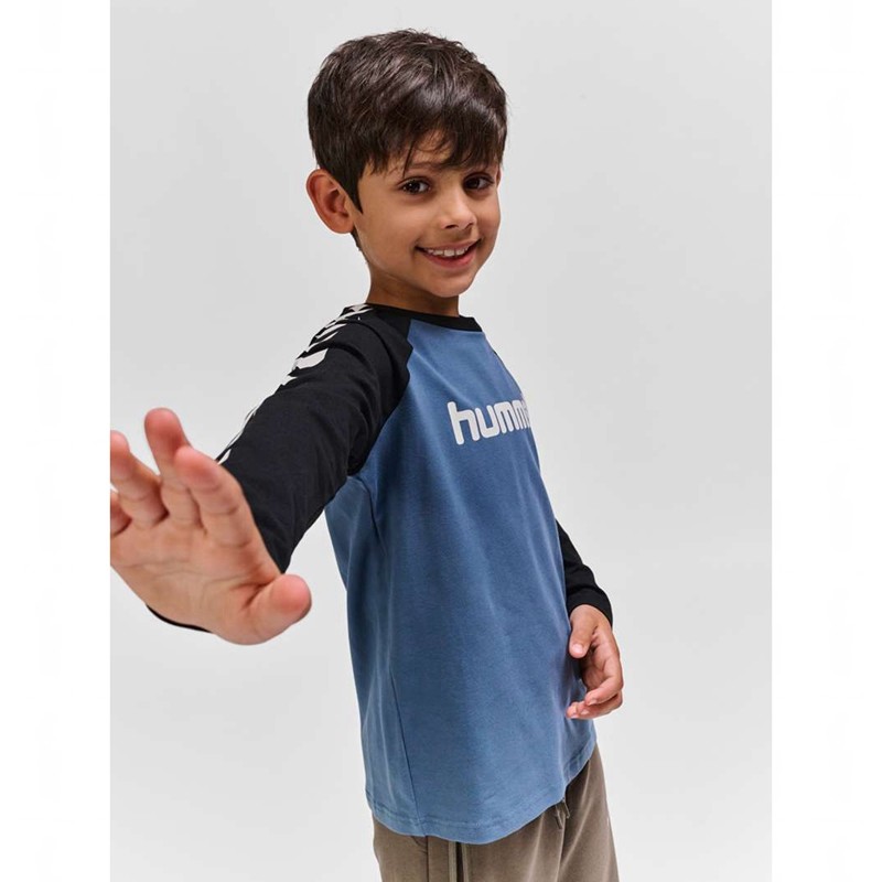 Hummel Boys L/S T-shirts Kinderen Blauw | 549593-436