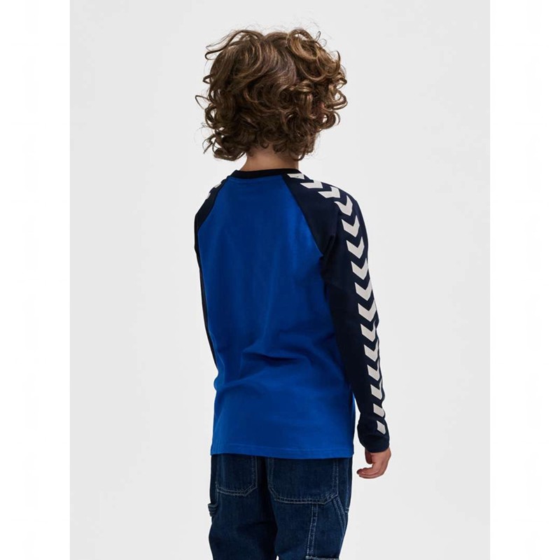 Hummel Boys L/S T-shirts Kinderen Blauw | 640163-818